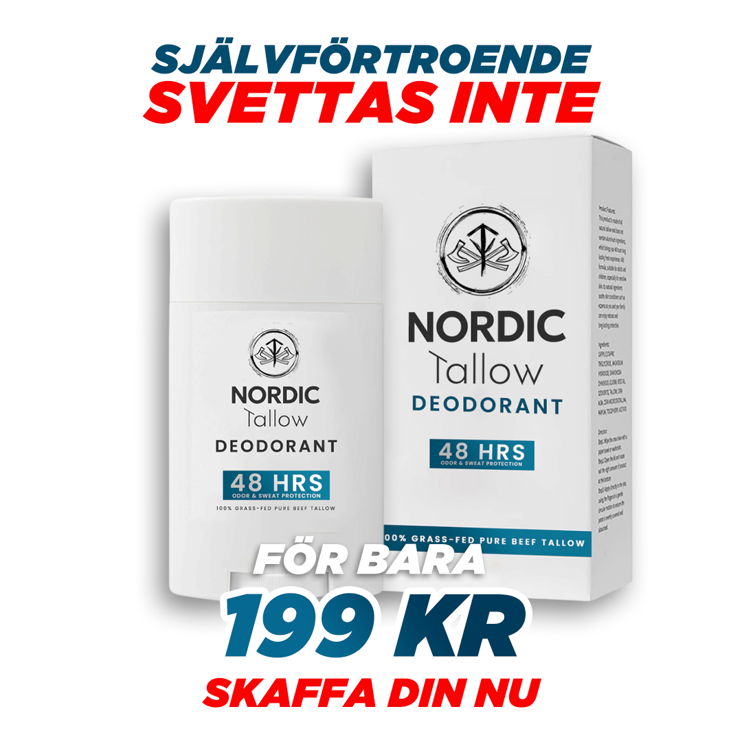 Få 1x Nordic Tallow Deodorant med 70 % RABATT!