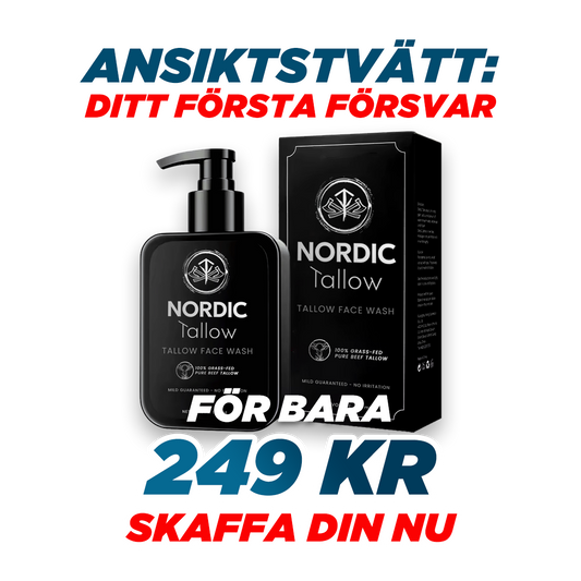 Få 1x Nordic Tallow Face Wash med 50 % RABATT!
