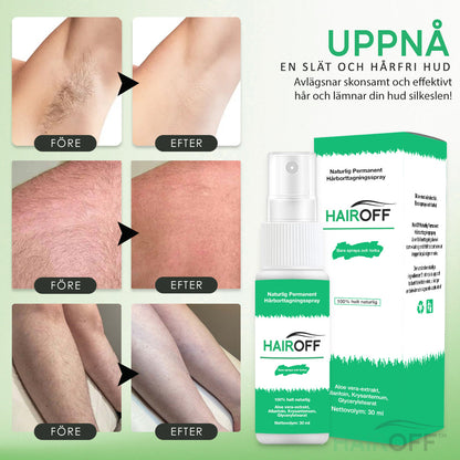 Vad sägs om bara 1 till HairOff Naturlig Permanent Hårborttagningsspray för endast 99 kr?