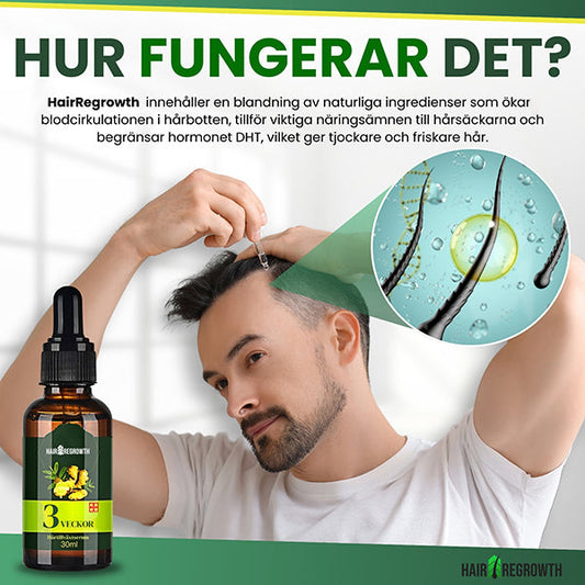 Få 3 förpackningar HairRegrowth till 70% rabatt!