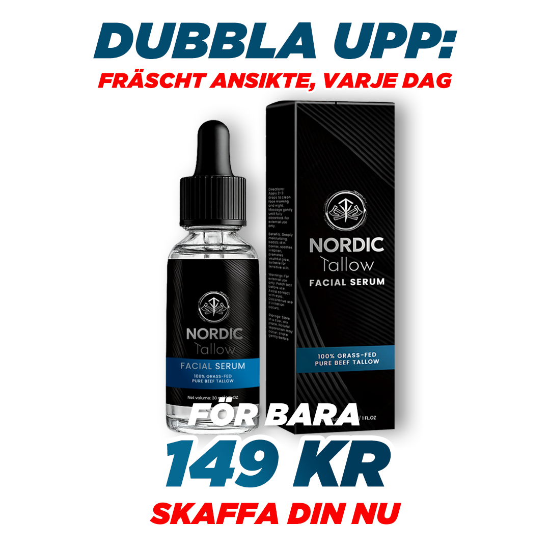 Få 1x Nordic Tallow Facial Serum med 70 % RABATT!
